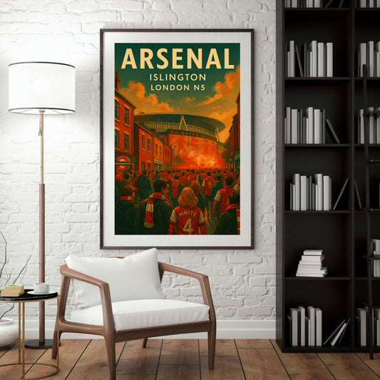 Limited Edition Arsenal Matchday A3 Posters Bundle – Emirates Stadium Print | North London Football Art | 24 Hour Drop | Arsenal Fan Gift