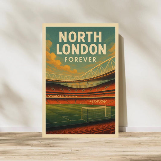 Arsenal Football Club North London Forever, Emirates Stadium, London, A3 Poster