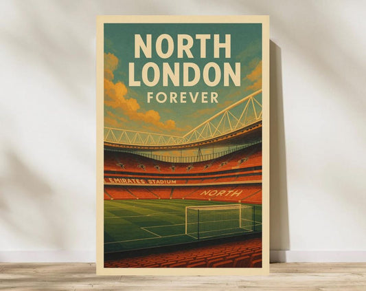Arsenal Football Club North London Forever, Emirates Stadium, London, A3 Poster